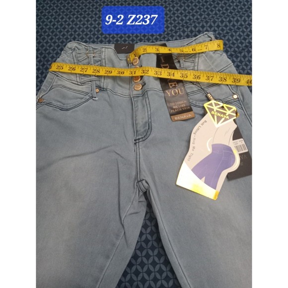 WAIST 30 SIZE 9 B JEANS DENIM LIGHT BLUE STRETCH  IN, 9-2 Z237, SKINNY JEANS - Picture 2 of 16